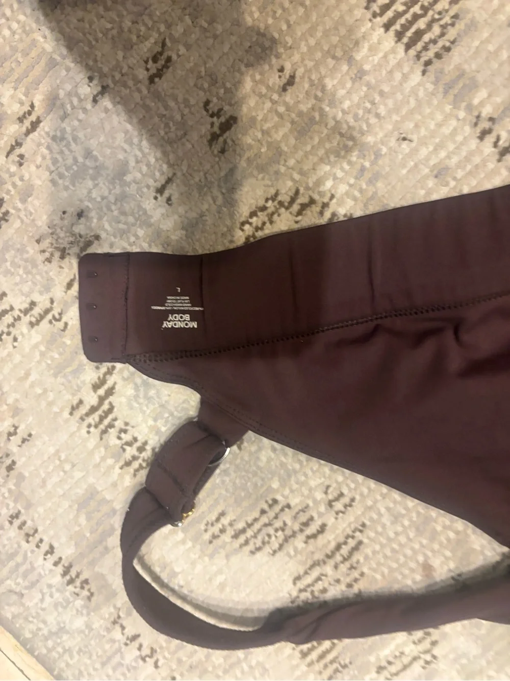 Monday Swimwear Body Chocolate Large Sports Bra L
